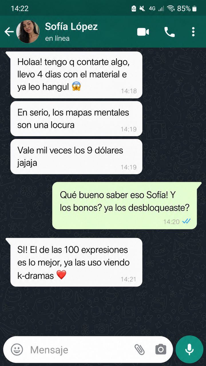 Testimonio por WhatsApp