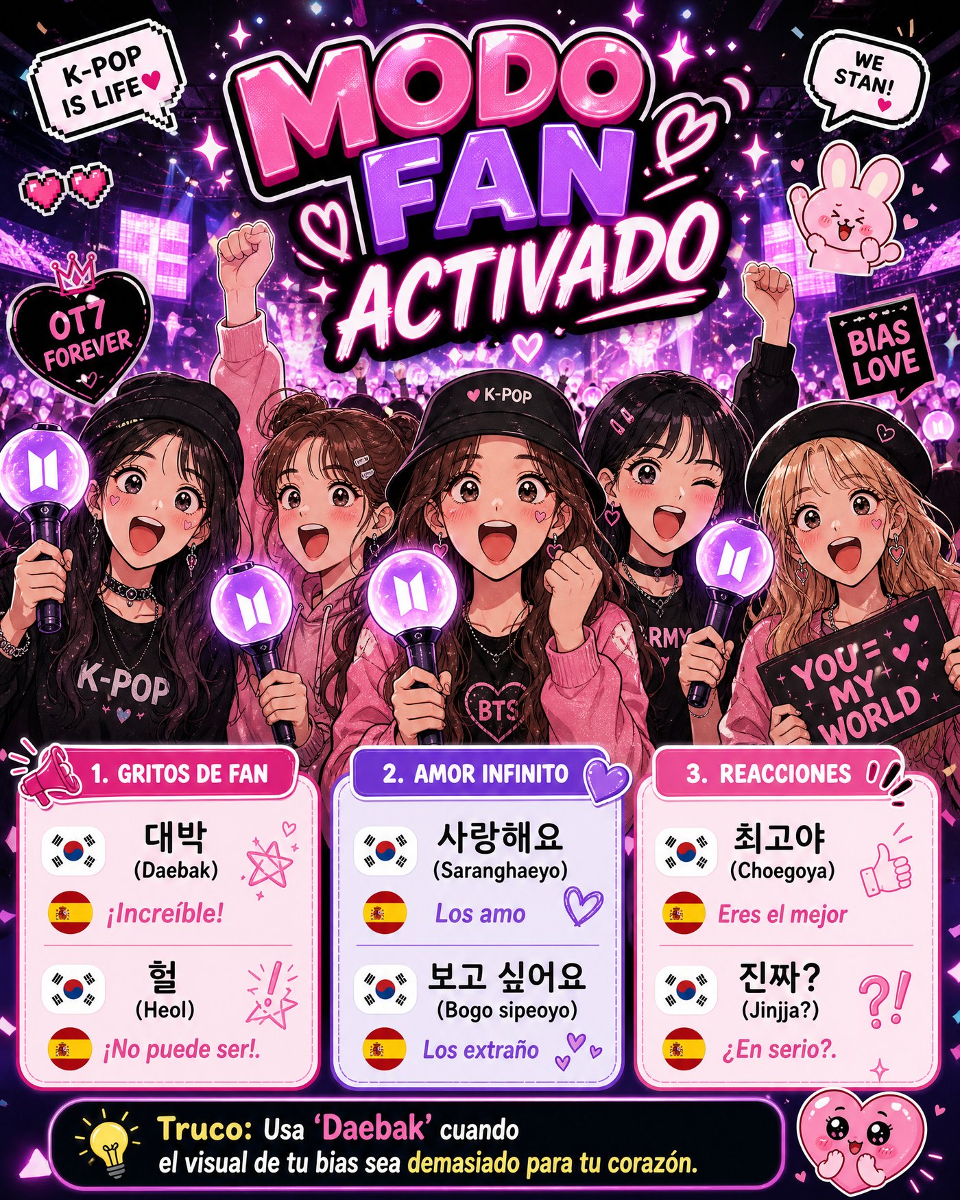 Mapa mental, vocabulario k-pop